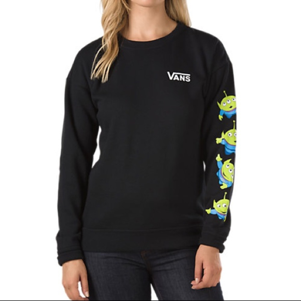 VansxToy Story aliens crew neck sweatshirt